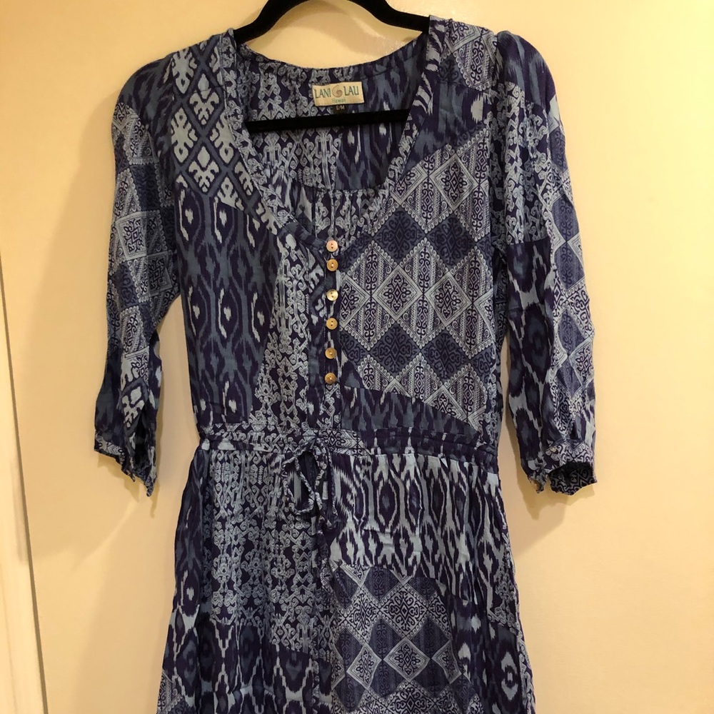 Multi colored blue Sundress